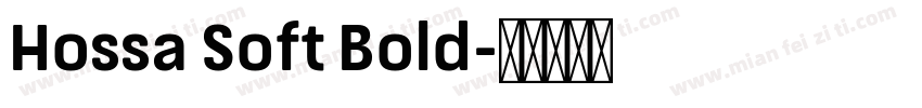 Hossa Soft Bold字体转换